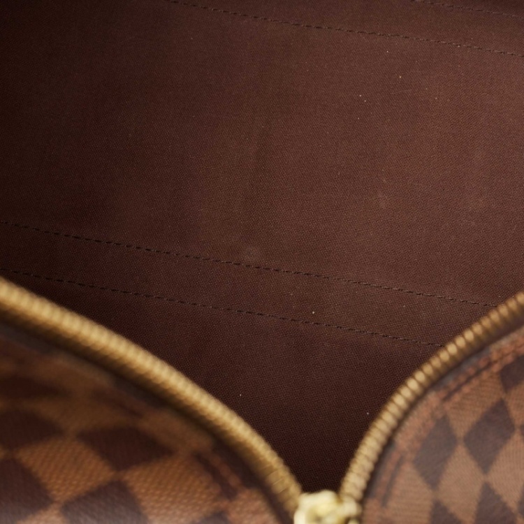 Pre Owned Louis Vuitton Damier Ebene Canvas Keepall Bandouliere 55 Bag