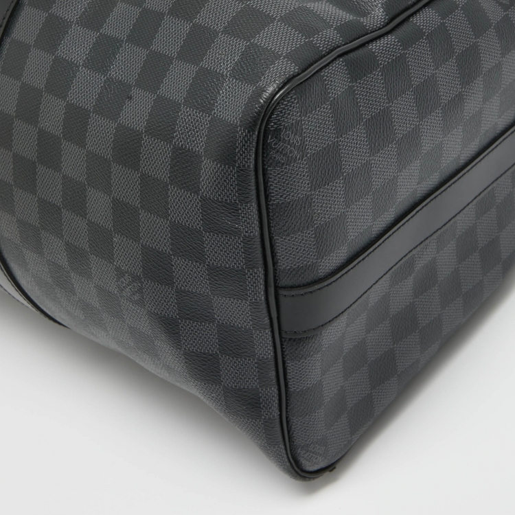 Pre Owned Louis Vuitton Damier Graphite Canvas Keepall Bandoulière 45