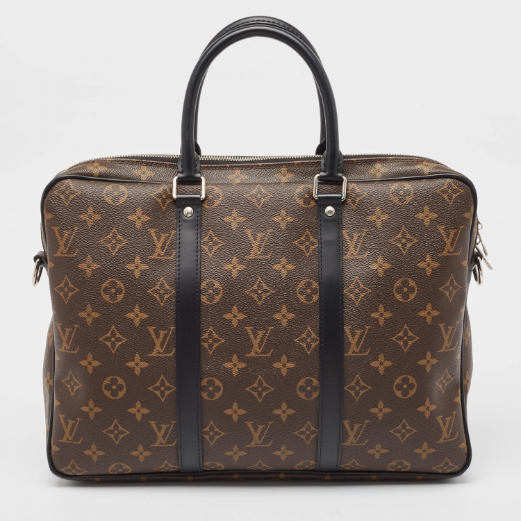 Pre Owned Louis Vuitton Monogram Canvas Porte Documents Voyage PM Bag