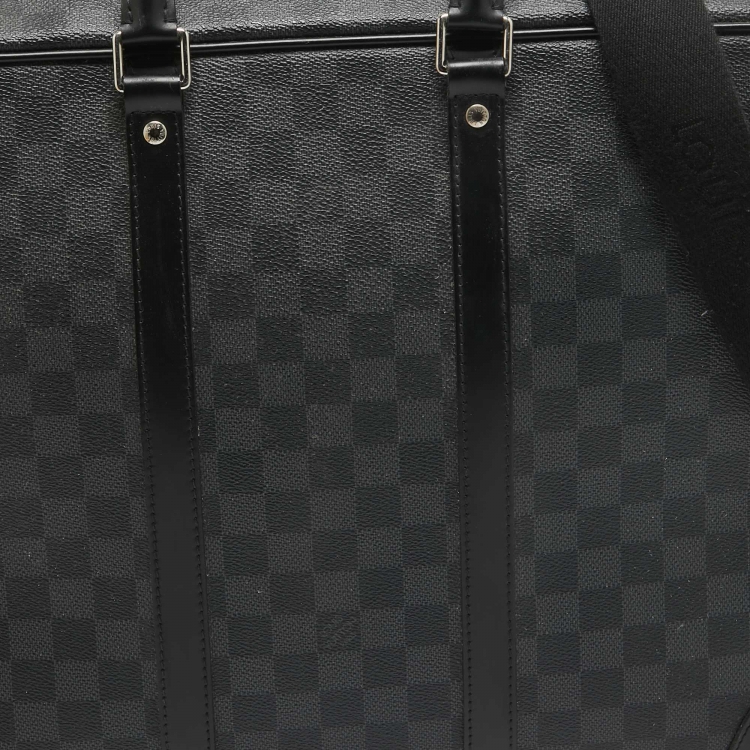 Pre Owned Louis Vuitton Damier Graphite Canvas Porte Documents Voyage GM Briefcase