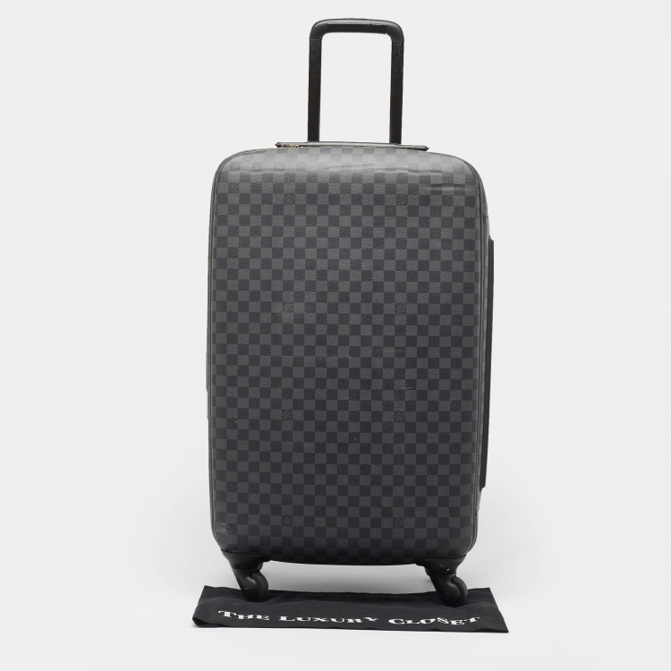 Pre Owned Louis Vuitton Damier Graphite Canvas Zephyr 70 Rolling Suitcase