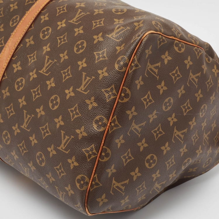 Pre Owned Louis Vuitton Monogram Canvas Keepall 55 Bag
