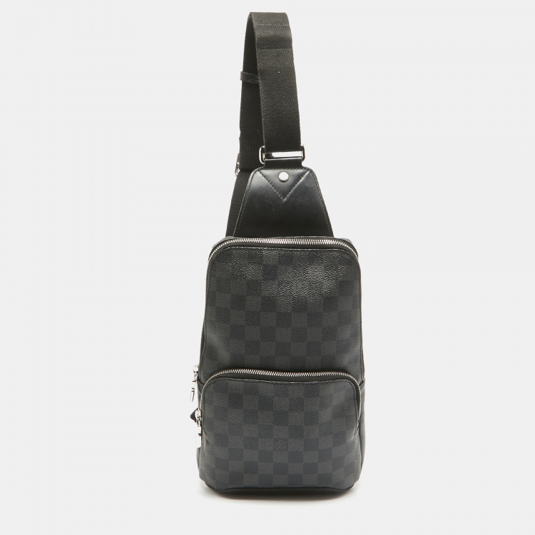 Pre Owned Louis Vuitton Damier Graphite Avenue Sling Bag