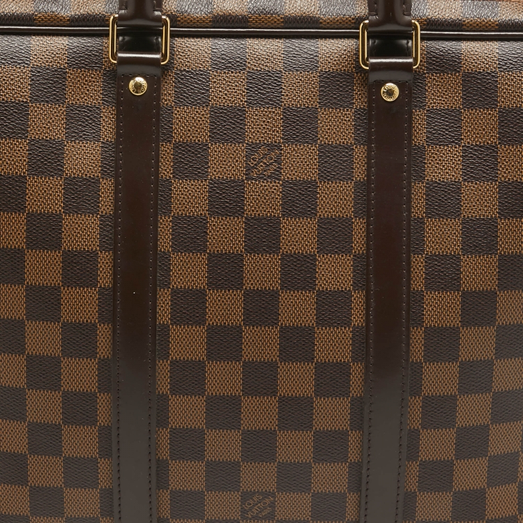 Pre Owned Louis Vuitton Damier Ebene Canvas Porte Documents Voyage