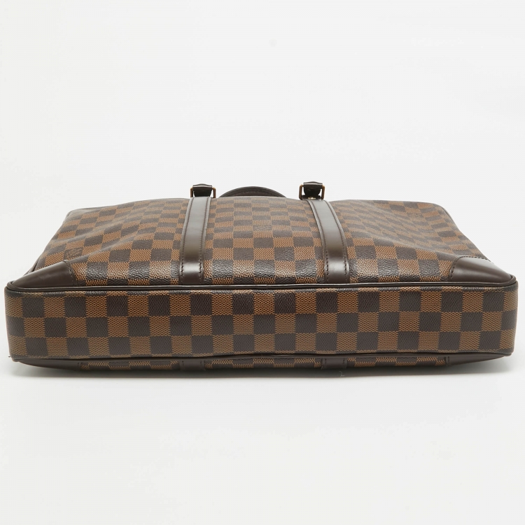 Pre Owned Louis Vuitton Damier Ebene Canvas Porte Documents Voyage