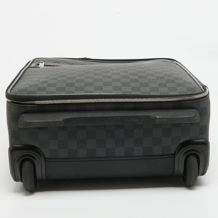 Pre Owned Louis Vuitton Damier Graphite Canvas Pegase 45 Luggage