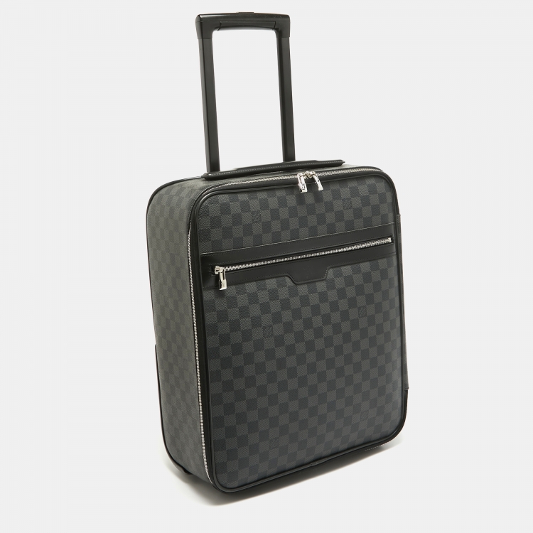 Pre Owned Louis Vuitton Damier Graphite Canvas Pegase 45 Luggage