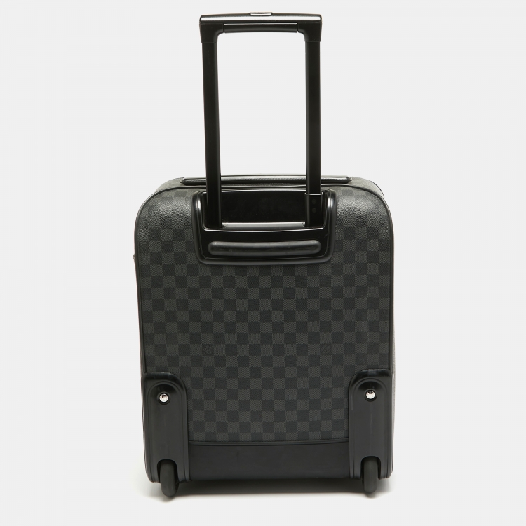 Pre Owned Louis Vuitton Damier Graphite Canvas Pegase 45 Luggage