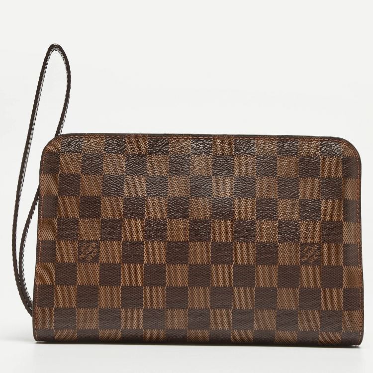 Pre Owned Louis Vuitton Damier Ebene Canvas Saint Louis Pochette