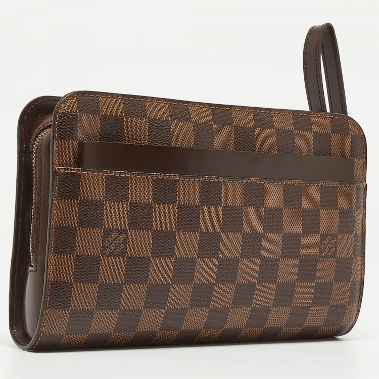 Pre Owned Louis Vuitton Damier Ebene Canvas Saint Louis Pochette