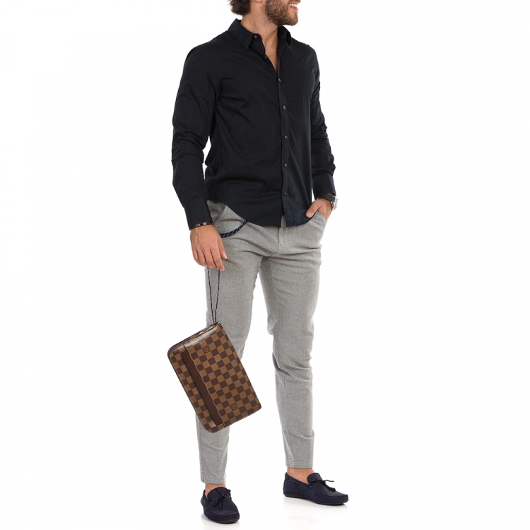 Pre Owned Louis Vuitton Damier Ebene Canvas Saint Louis Pochette