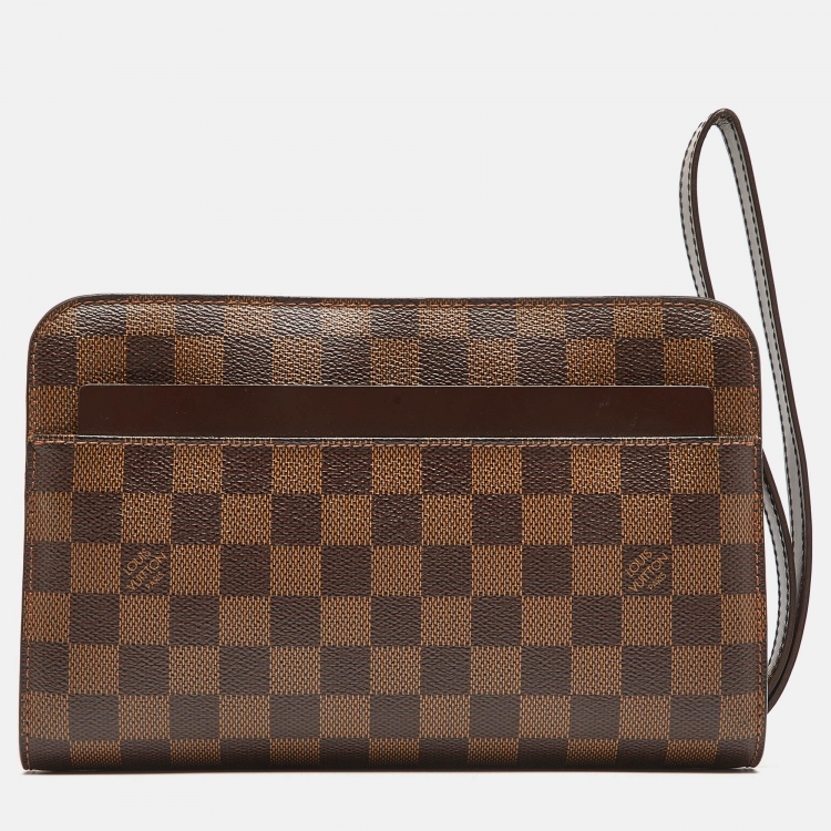 Pre Owned Louis Vuitton Damier Ebene Canvas Saint Louis Pochette