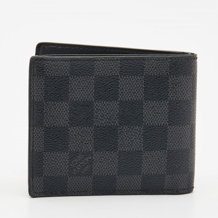 Pre Owned Louis Vuitton Monogram Eclipse Canvas Marco Wallet