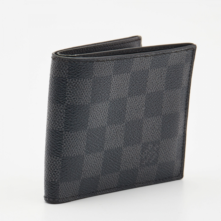 Pre Owned Louis Vuitton Monogram Eclipse Canvas Marco Wallet