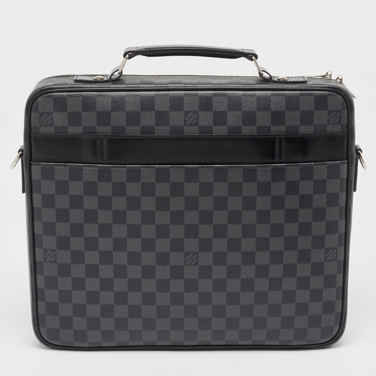 Pre Owned Louis Vuitton Damier Graphite Canvas Steeve Briefcase Bag