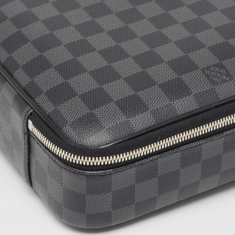 Pre Owned Louis Vuitton Damier Graphite Canvas Steeve Briefcase Bag