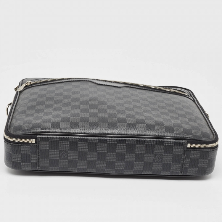 Pre Owned Louis Vuitton Damier Graphite Canvas Steeve Briefcase Bag