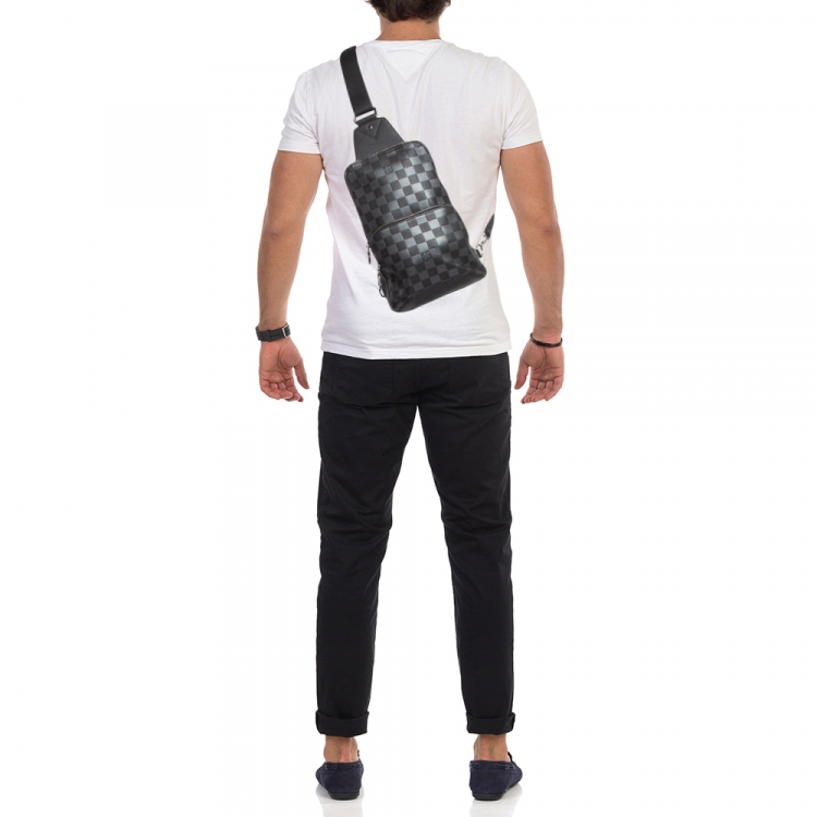 Pre Owned Louis Vuitton Damier Infini Avenue Sling Bag