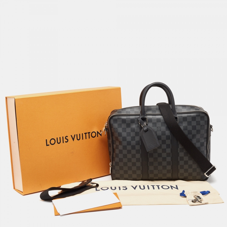 Pre Owned Louis Vuitton Damier Graphite Canvas NM Icare Bag