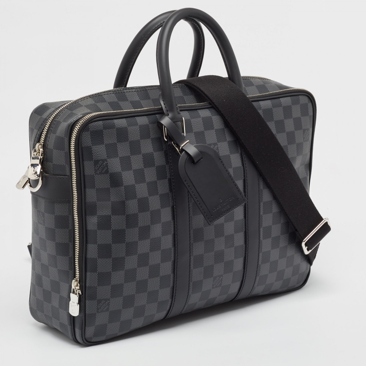 Pre Owned Louis Vuitton Damier Graphite Canvas NM Icare Bag