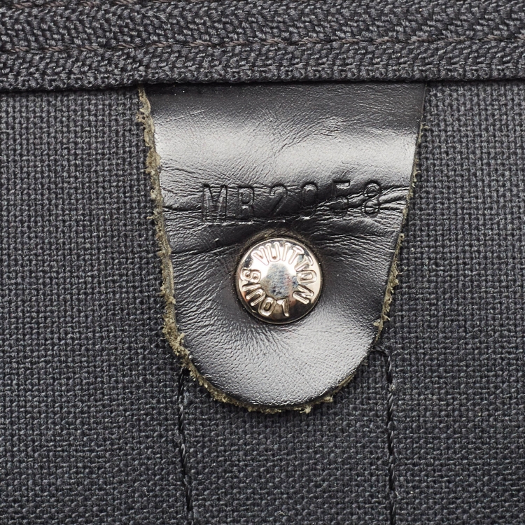 Pre Owned Louis Vuitton Damier Graphite Canvas Keepall Bandouliere 55 Bag
