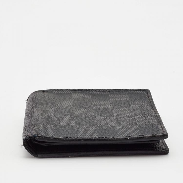 Pre Owned Louis Vuitton Damier Graphite Canvas Bifold Wallet
