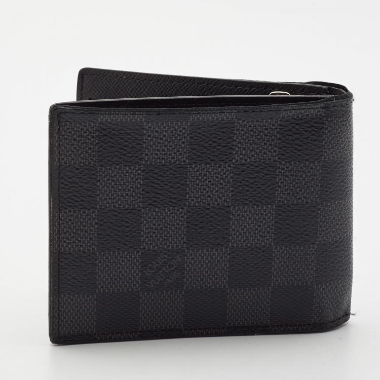 Pre Owned Louis Vuitton Damier Graphite Canvas Bifold Wallet