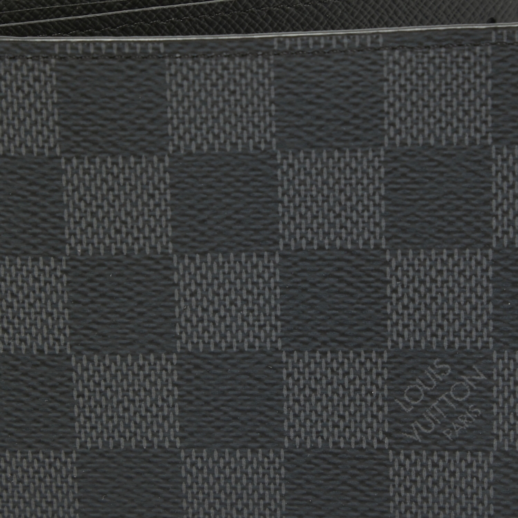 Pre Owned Louis Vuitton Damier Graphite Slender Wallet