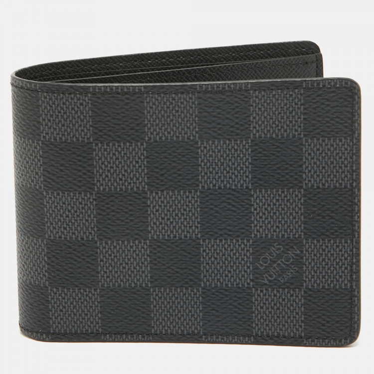 Pre Owned Louis Vuitton Damier Graphite Slender Wallet