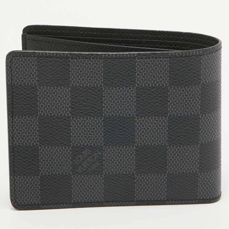 Pre Owned Louis Vuitton Damier Graphite Slender Wallet