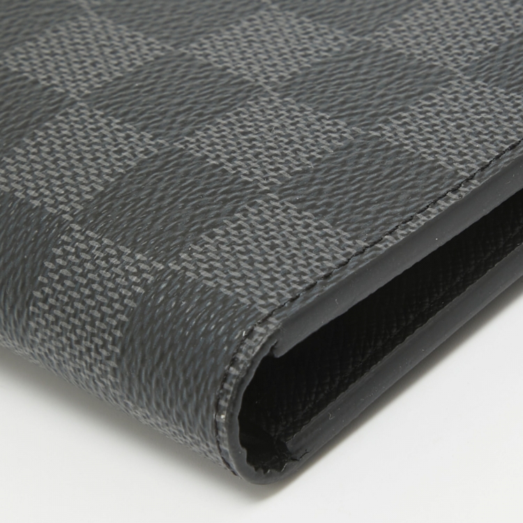 Pre Owned Louis Vuitton Damier Graphite Slender Wallet