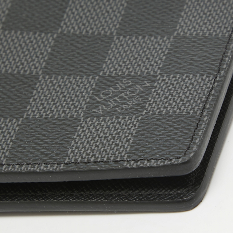 Pre Owned Louis Vuitton Damier Graphite Slender Wallet