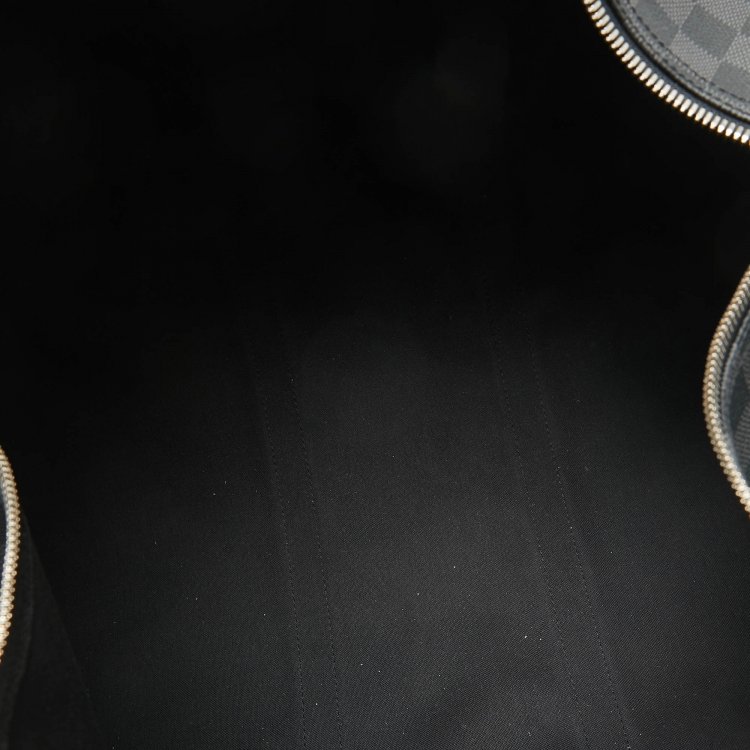 Pre Owned Louis Vuitton Damier Graphite Canvas Keepall Bandouliere 55 Bag