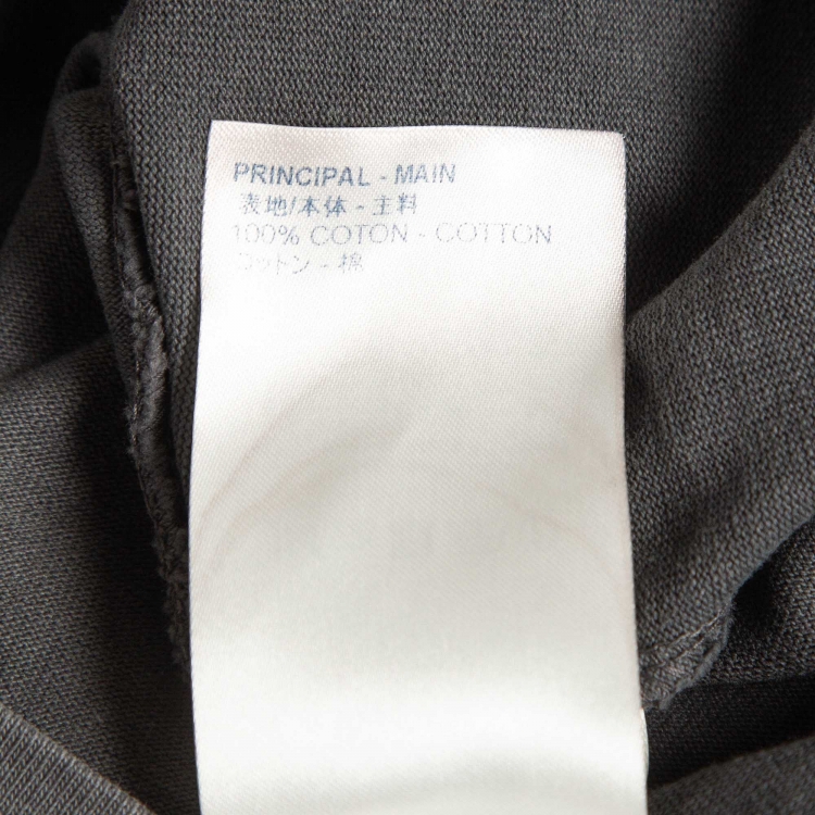 Pre Owned Louis Vuitton Grey Cotton Crew Neck T-Shirt S