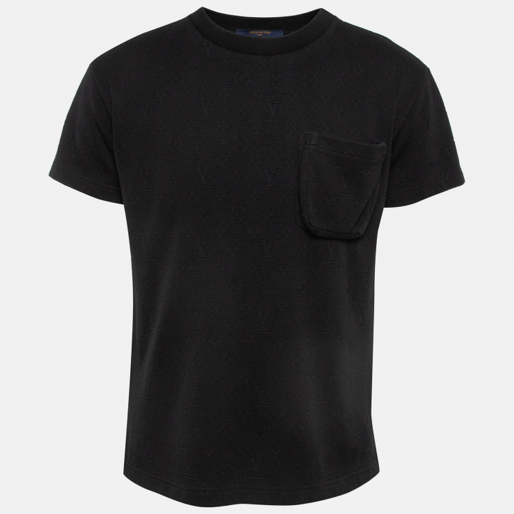 Louis Vuitton Black & White LV Stitch Logo T-Shirt – Savonches
