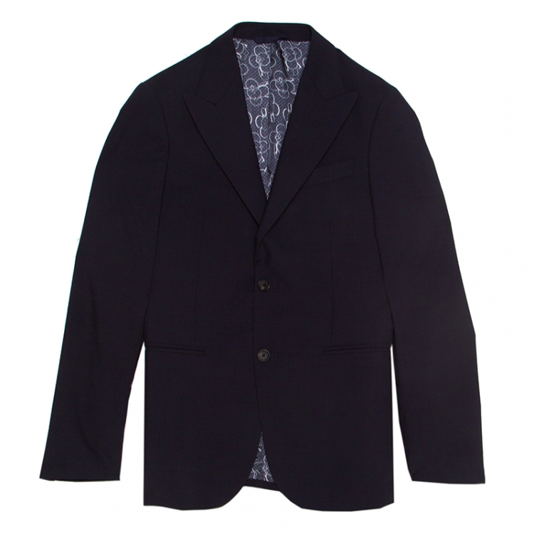 Louis Vuitton Uniforms Navy Wool Slim Blazer Louis Vuitton | TLC
