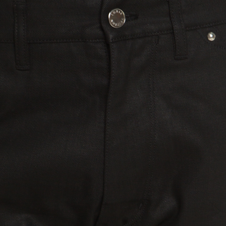 Pre Owned Louis Vuitton Black Stretch Denim Straight Fit Jeans M