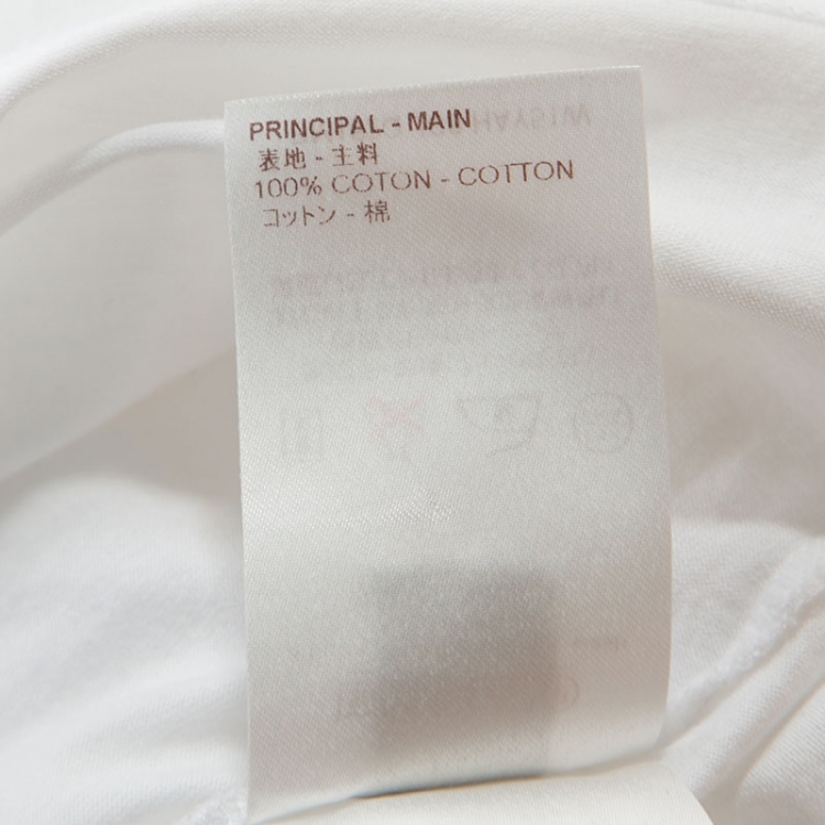 Pre Owned Louis Vuitton White Cotton Classic V Neck T-Shirt XXL