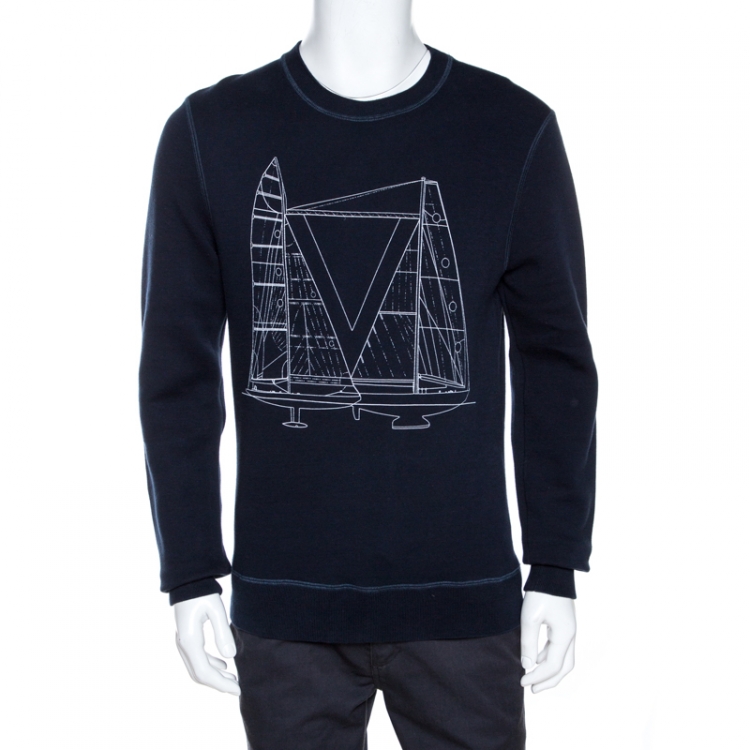 Louis Vuitton 100% Cotton Crewneck Sweaters for Men for sale