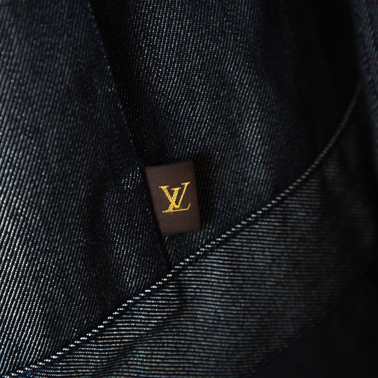 Pre Owned Louis Vuitton Dark Blue Wool Blend Denim Jacket XXL