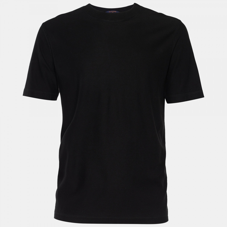 Silk t-shirt Louis Vuitton Black size XL International in Silk - 29383662