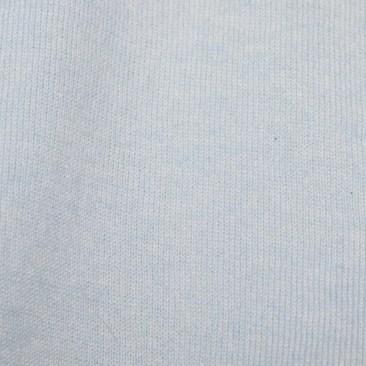 Pre Owned Louis Vuitton Pale Blue Mélange Cashmere Knit Jumper XS