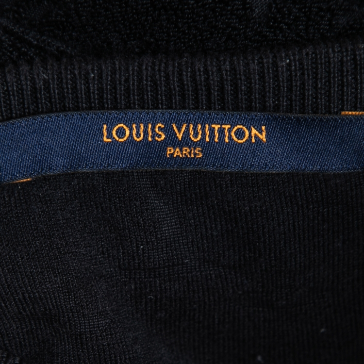 Pre Owned Louis Vuitton Monogram Terry Cotton & Silk Short Sleeve T-Shirt S