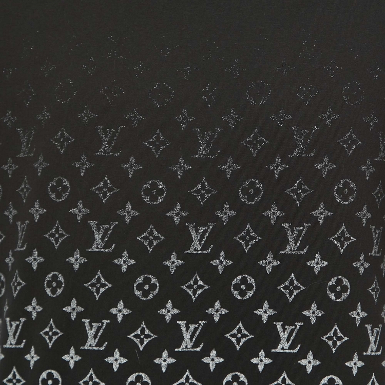 مملوكة مسبقًا Louis Vuitton Black Cotton Gradient Monogram Print T-Shirt XL
