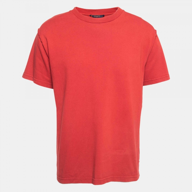 Louis Vuitton Red Cotton Inside-Out T-Shirt M Louis Vuitton