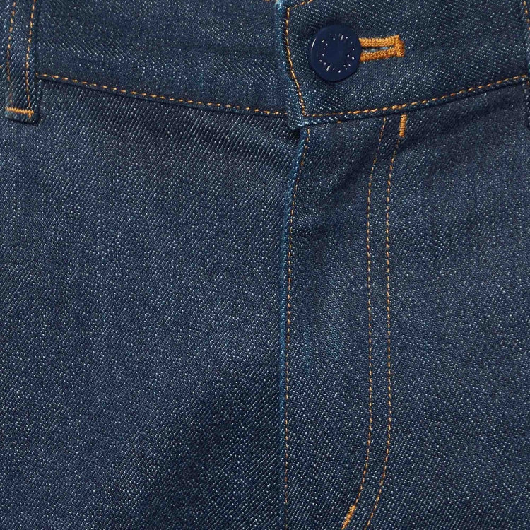 Pre Owned Louis Vuitton Dark Blue Denim Regular Fit Jeans L/Waist 36"