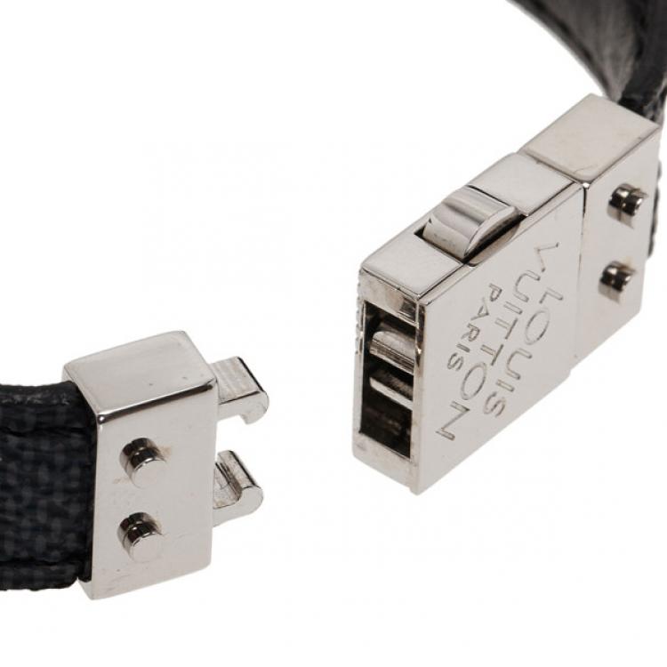 Pre Owned Louis Vuitton Check It Damier Graphite Bracelet 19CM