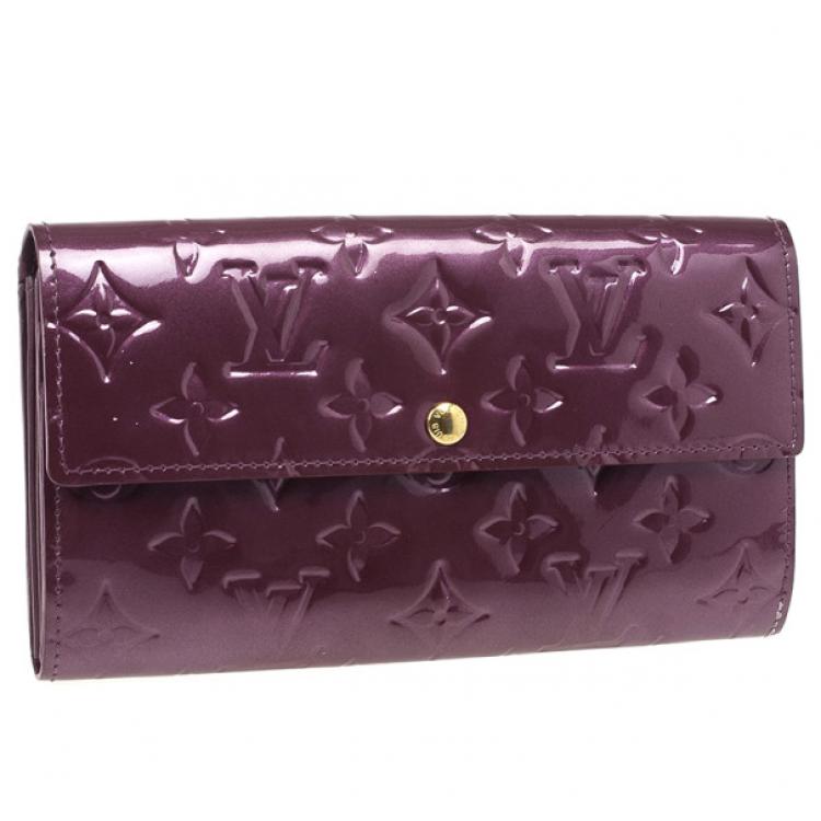 Louis Vuitton Portefeuille Sarah Vernis Varnished Leather Wallet