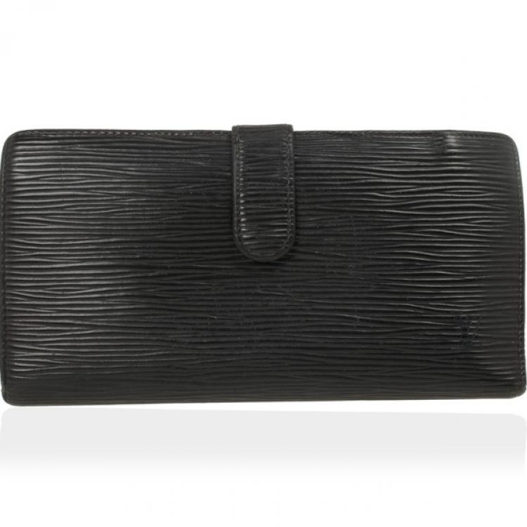 Louis Vuitton Black Epi Leather Credit Card and Currency Wallet Louis  Vuitton | The Luxury Closet