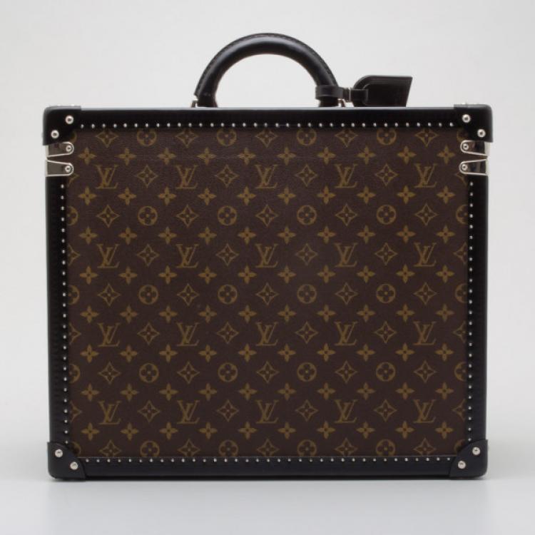 Pre Owned Louis Vuitton Monogram Macassar Custom Order Limited Briefcase